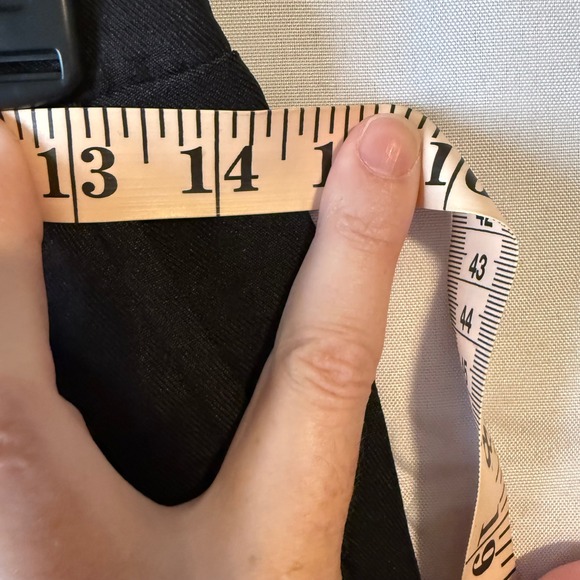 Women's High Rise Black Wide Leg Pants Elastic Waist Size M Workwear Comfortable - Picture 7 of 10